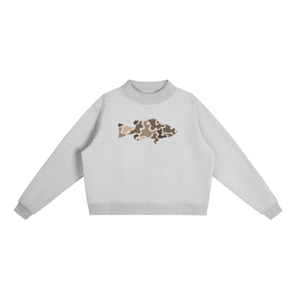 Duck Camo Bass Mock Neck